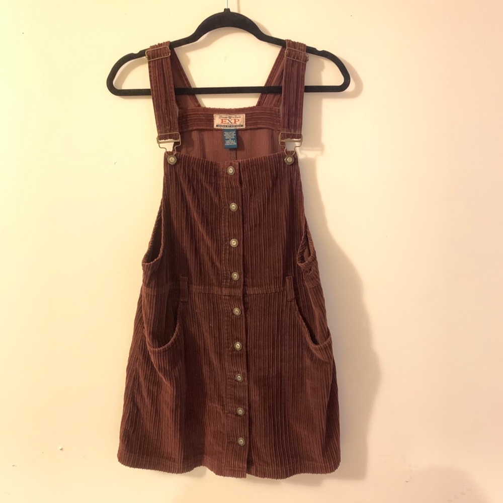 Vintage Express Corduroy Jumper Dress